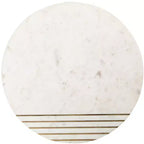 Table d'appoint Valerie Marble - ACC7202 - Blanc/Laiton - Safavieh
