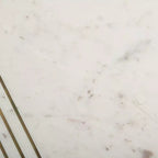 Table d'appoint Valerie Marble - ACC7202 - Blanc/Laiton - Safavieh