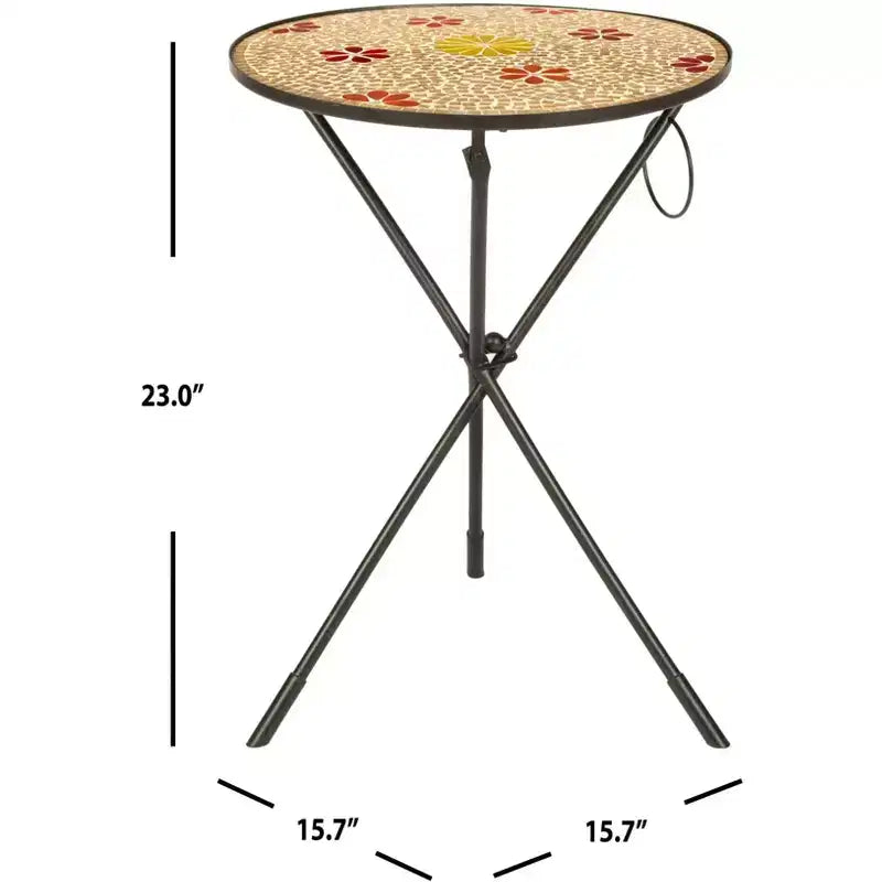 Table d'appoint Solinus - FOX3205A - Or/Noir - Safavieh Couture