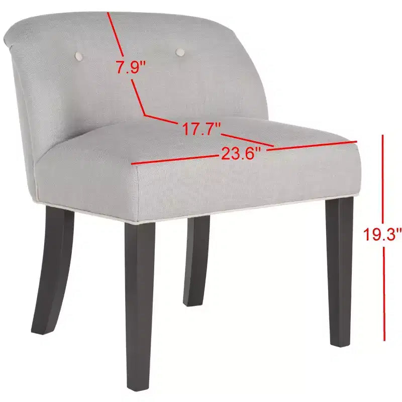 Fauteuil de coiffeuse Bell - MCR4203 - Gris arctique/Taupe - Safavieh Couture