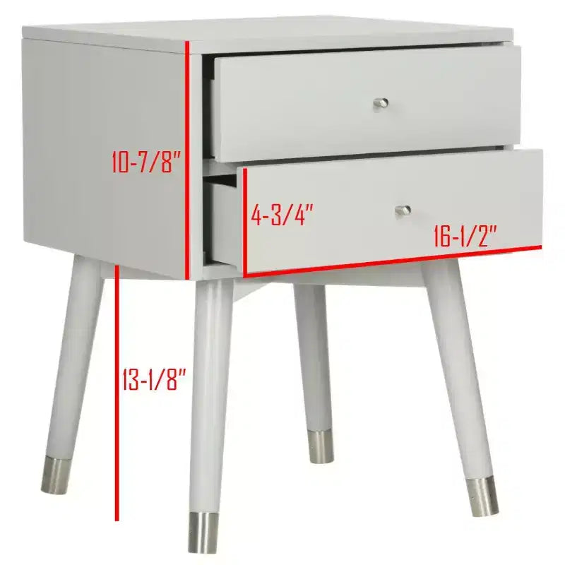 Table de chevet Lyla Retro - FOX6234 - Safavieh Couture