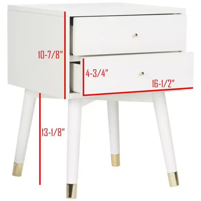 Table de chevet Lyla Retro - FOX6234 - Safavieh Couture