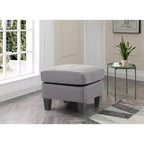 Passion Furniture Newbury Pouf rembourré en similicuir
