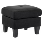Passion Furniture Newbury Pouf rembourré en polyester