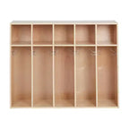 Meuble de rangement pour manteaux ECR4Kids Streamline 5 sections avec compartiments, pour tout-petits