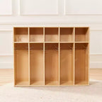 Meuble de rangement pour manteaux ECR4Kids Streamline 5 sections avec compartiments, pour tout-petits