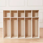 Meuble de rangement pour manteaux ECR4Kids Streamline 5 sections avec compartiments, pour tout-petits