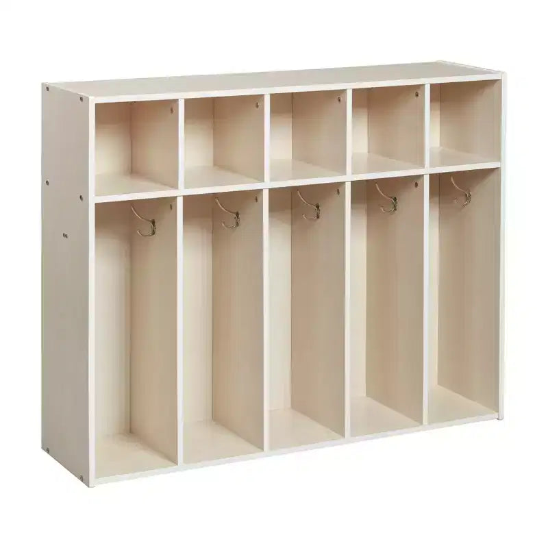 Meuble de rangement pour manteaux ECR4Kids Streamline 5 sections avec compartiments, pour tout-petits