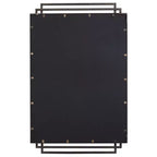 Miroir mural rectangulaire de courtoisie Uttermost moderne, brossé doré vieilli, cadre en fer massif 23 3/4 de large pour salle de bain