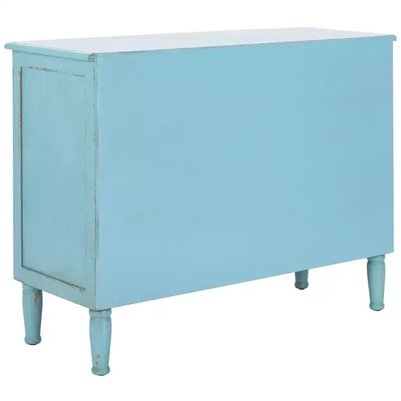 Commode 3 tiroirs Talbot - AMH1517 - Bleu vieilli - Safavieh Couture