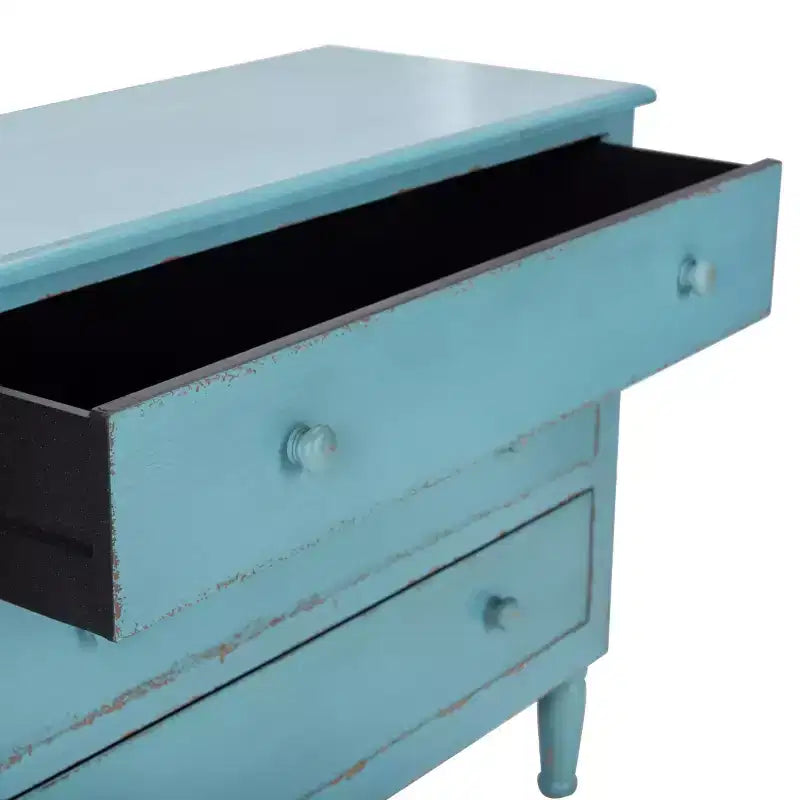 Commode 3 tiroirs Talbot - AMH1517 - Bleu vieilli - Safavieh Couture