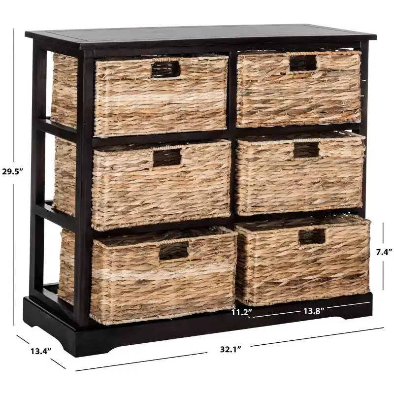 Commode à 6 paniers de rangement Keenan - AMH5740 - Safavieh Couture