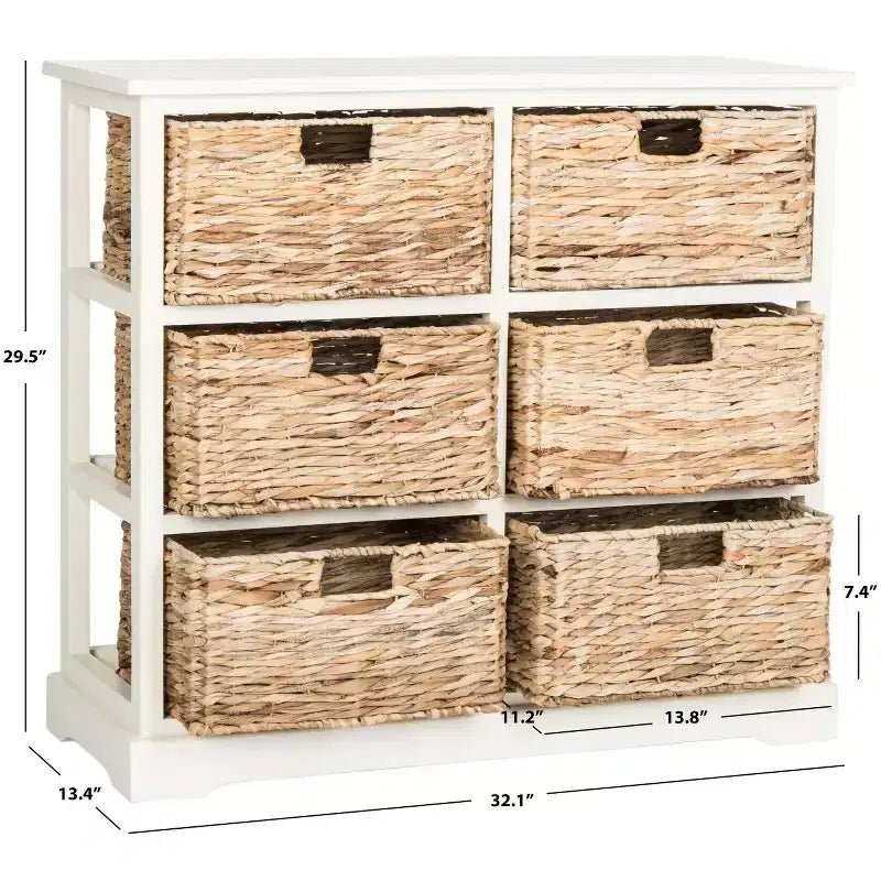 Commode à 6 paniers de rangement Keenan - AMH5740 - Safavieh Couture