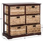 Commode à 6 paniers de rangement Keenan - AMH5740 - Safavieh Couture