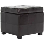 Repose-pieds de rangement capitonné Maiden Square - HUD8231 - Safavieh Couture