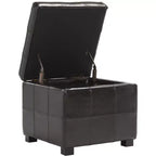 Repose-pieds de rangement capitonné Maiden Square - HUD8231 - Safavieh Couture