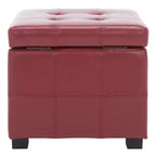 Repose-pieds de rangement capitonné Maiden Square - HUD8231 - Safavieh Couture