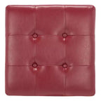 Repose-pieds de rangement capitonné Maiden Square - HUD8231 - Safavieh Couture