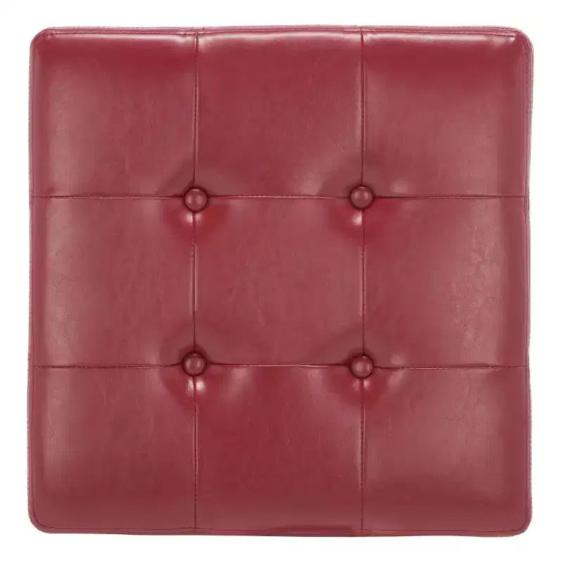 Repose-pieds de rangement capitonné Maiden Square - HUD8231 - Safavieh Couture