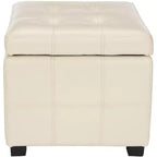 Repose-pieds de rangement capitonné Maiden Square - HUD8231 - Safavieh Couture