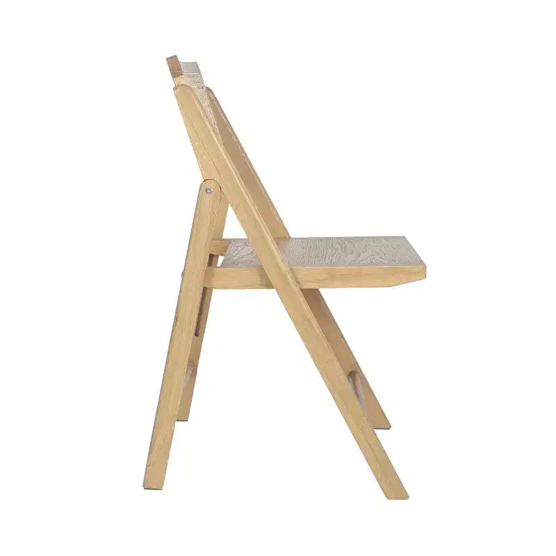 Merrick Lane Lot de 2 chaises pliantes en rotin et cannage