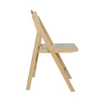 Merrick Lane Lot de 2 chaises pliantes en rotin et cannage