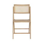 Merrick Lane Lot de 2 chaises pliantes en rotin et cannage
