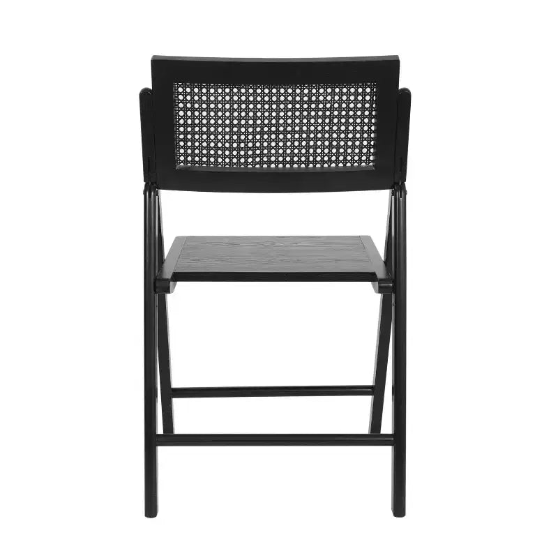 Merrick Lane Lot de 2 chaises pliantes en rotin et cannage