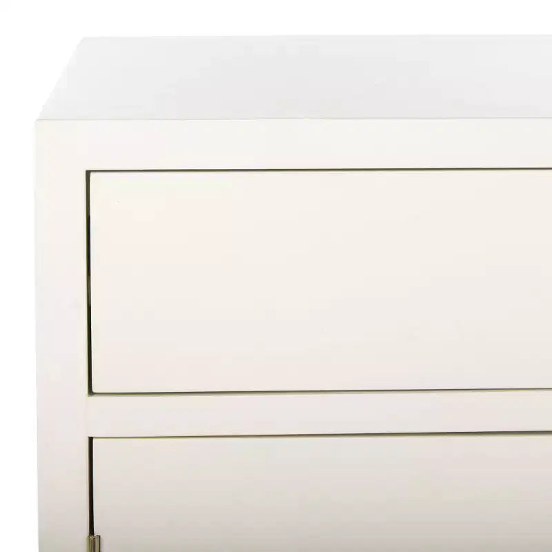 Commode Nigel 2 portes 1 tiroir - CHS6600 - Blanc/Laiton - Safavieh
