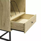 Meuble tourne-disque Brookville RealRooms, Naturel