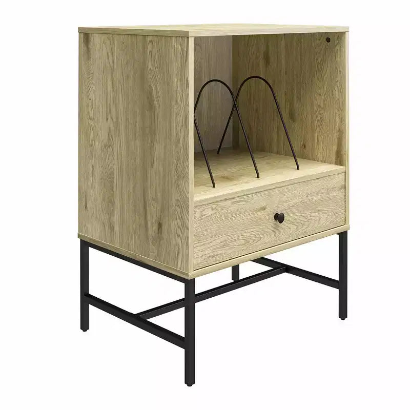 Meuble tourne-disque Brookville RealRooms, Naturel