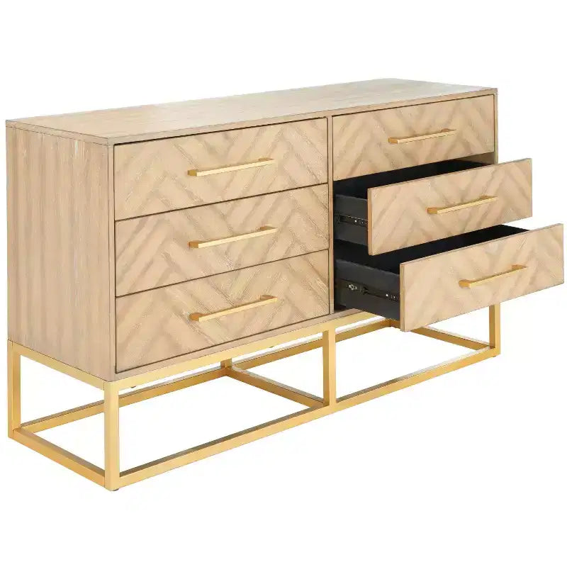 Commode moderne à 6 tiroirs Estelle - SFV2105 - Safavieh Couture