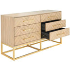 Commode moderne à 6 tiroirs Estelle - SFV2105 - Safavieh Couture