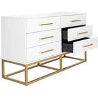 Commode moderne à 6 tiroirs Estelle - SFV2105 - Safavieh Couture