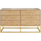 Commode moderne à 6 tiroirs Estelle - SFV2105 - Safavieh Couture