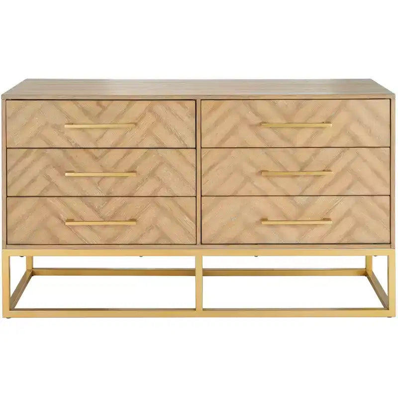 Commode moderne à 6 tiroirs Estelle - SFV2105 - Safavieh Couture