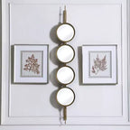 Miroir mural Uttermost Vanity Accent moderne, biseauté, feuille d'or, cadre en fer saisissant, 25 cm de large, pour salle de bain, chambre, salon, maison