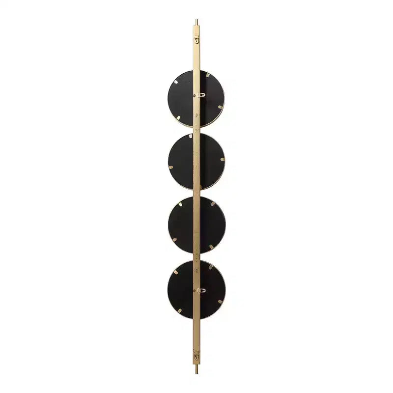 Miroir mural Uttermost Vanity Accent moderne, biseauté, feuille d'or, cadre en fer saisissant, 25 cm de large, pour salle de bain, chambre, salon, maison