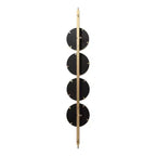 Miroir mural Uttermost Vanity Accent moderne, biseauté, feuille d'or, cadre en fer saisissant, 25 cm de large, pour salle de bain, chambre, salon, maison
