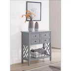 Console en bois à 4 tiroirs Middlebury Wood de 32 po – Alaterre Furniture