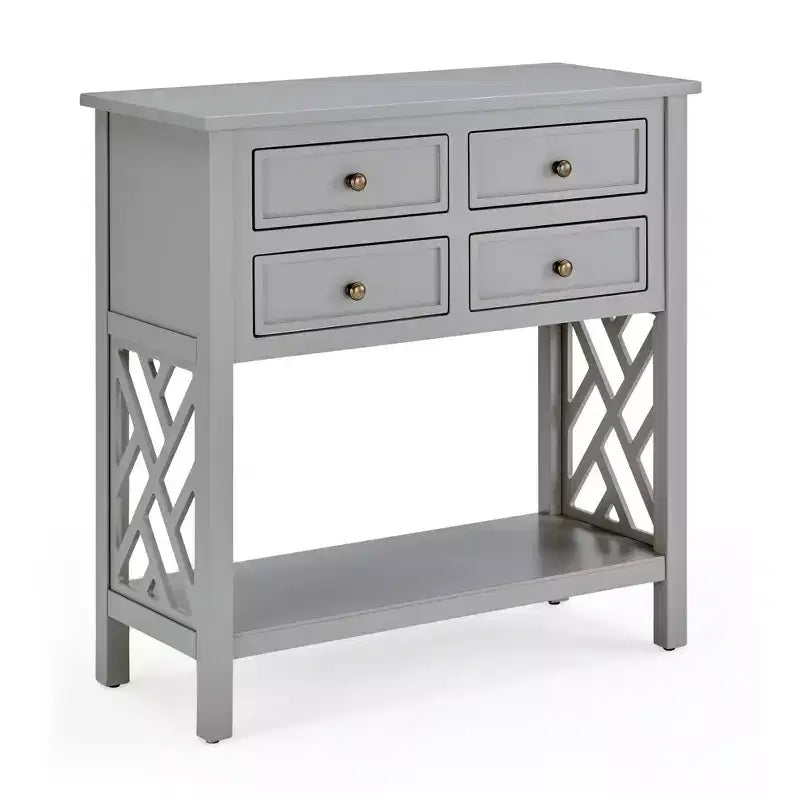 Console en bois à 4 tiroirs Middlebury Wood de 32 po – Alaterre Furniture
