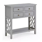 Console en bois à 4 tiroirs Middlebury Wood de 32 po – Alaterre Furniture