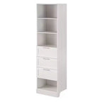 Unité de rangement modulaire 3 tiroirs Elba Ameriwood Home, chêne ivoire