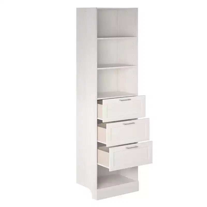 Unité de rangement modulaire 3 tiroirs Elba Ameriwood Home, chêne ivoire