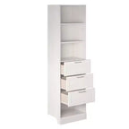 Unité de rangement modulaire 3 tiroirs Elba Ameriwood Home, chêne ivoire