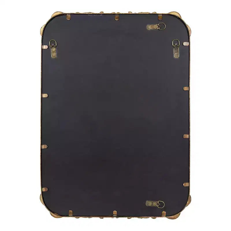 Miroir rectangulaire en métal Kate and Laurel Brazelton, 20x27, Or