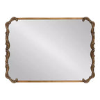 Miroir rectangulaire en métal Kate and Laurel Brazelton, 20x27, Or