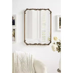 Miroir rectangulaire en métal Kate and Laurel Brazelton, 20x27, Or