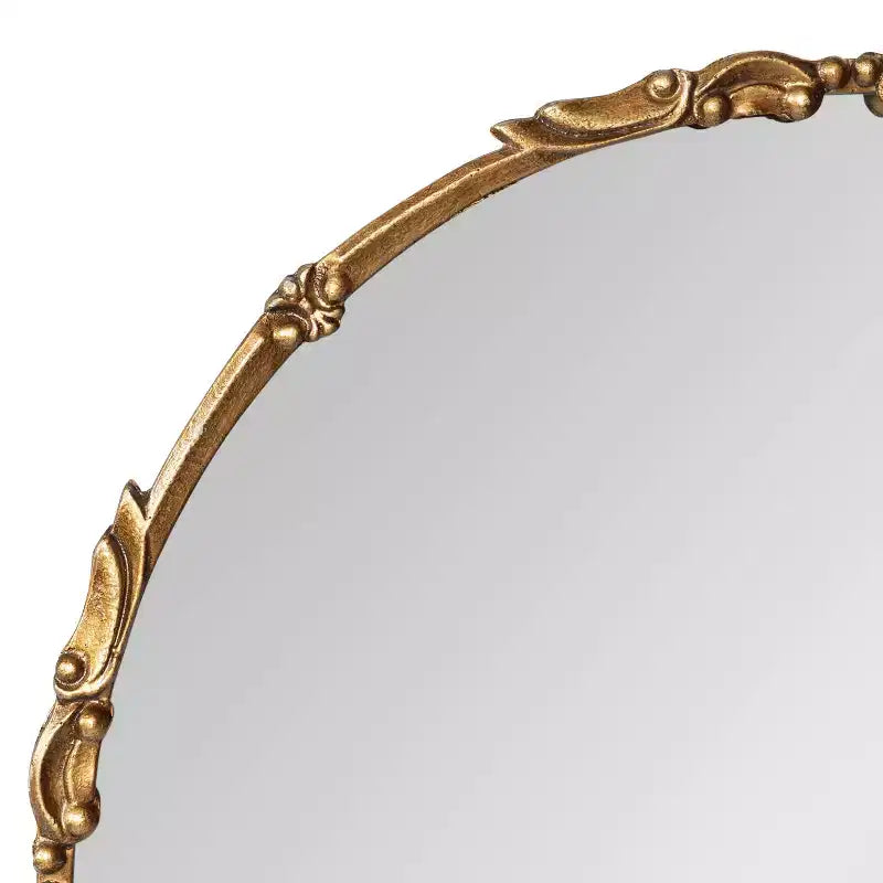Miroir rond en métal Kate and Laurel Brynley, diamètre 24 po, doré