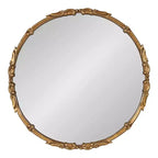 Miroir rond en métal Kate and Laurel Brynley, diamètre 24 po, doré